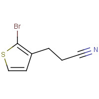 690635-90-6 3-(2-bromothiophen-3-yl)propanenitrile chemical structure