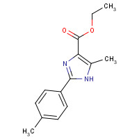 115868-55-8 ethyl 5-methyl-2-(4-methylphenyl)-1H-imidazole-4-carboxylate chemical structure