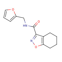 832142-75-3 N-(furan-2-ylmethyl)-4,5,6,7-tetrahydro-1,2-benzoxazole-3-carboxamide chemical structure