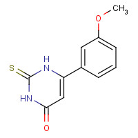 33166-84-6 6-(3-methoxyphenyl)-2-sulfanylidene-1H-pyrimidin-4-one chemical structure