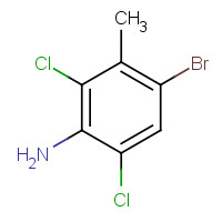 62406-68-2 4-bromo-2,6-dichloro-3-methylaniline chemical structure