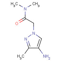 1257553-49-3 2-(4-amino-3-methylpyrazol-1-yl)-N,N-dimethylacetamide chemical structure