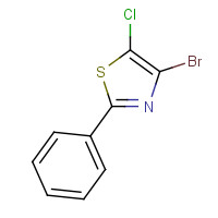 141305-42-2 4-bromo-5-chloro-2-phenyl-1,3-thiazole chemical structure