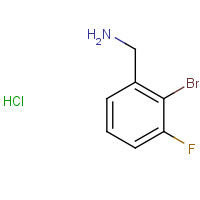 1214376-83-6 (2-bromo-3-fluorophenyl)methanamine;hydrochloride chemical structure