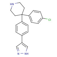 857531-00-1 4-(4-chlorophenyl)-4-[4-(1H-pyrazol-4-yl)phenyl]piperidine chemical structure