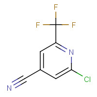 1196155-38-0 2-chloro-6-(trifluoromethyl)pyridine-4-carbonitrile chemical structure