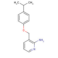 132056-86-1 3-[(4-propan-2-ylphenoxy)methyl]pyridin-2-amine chemical structure