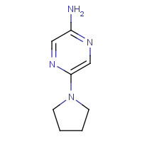1034711-12-0 5-pyrrolidin-1-ylpyrazin-2-amine chemical structure