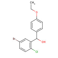 1280647-32-6 (5-bromo-2-chlorophenyl)-(4-ethoxyphenyl)methanol chemical structure