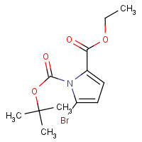 117657-42-8 1-O-tert-butyl 2-O-ethyl 5-bromopyrrole-1,2-dicarboxylate chemical structure