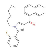 914458-26-7 [5-(2-fluorophenyl)-1-pentylpyrrol-3-yl]-naphthalen-1-ylmethanone chemical structure