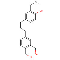 666710-39-0 4-[3-[3,4-bis(hydroxymethyl)phenyl]propyl]-2-ethylphenol chemical structure