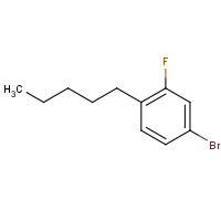134445-80-0 4-bromo-2-fluoro-1-pentylbenzene chemical structure