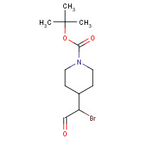 301221-63-6 tert-butyl 4-(1-bromo-2-oxoethyl)piperidine-1-carboxylate chemical structure