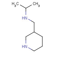 33037-69-3 N-(piperidin-3-ylmethyl)propan-2-amine chemical structure