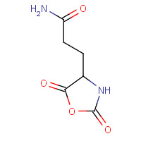 16874-69-4 3-(2,5-dioxo-1,3-oxazolidin-4-yl)propanamide chemical structure