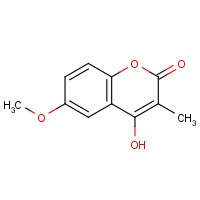 22053-42-5 4-hydroxy-6-methoxy-3-methylchromen-2-one chemical structure