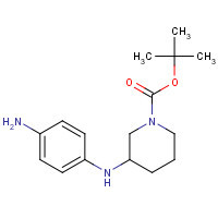 1159976-34-7 tert-butyl 3-(4-aminoanilino)piperidine-1-carboxylate chemical structure