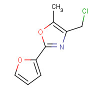 141399-54-4 4-(chloromethyl)-2-(furan-2-yl)-5-methyl-1,3-oxazole chemical structure
