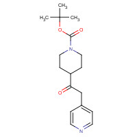 885269-79-4 tert-butyl 4-(2-pyridin-4-ylacetyl)piperidine-1-carboxylate chemical structure