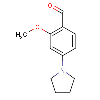 96649-00-2 2-methoxy-4-pyrrolidin-1-ylbenzaldehyde chemical structure