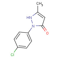 20629-92-9 2-(4-chlorophenyl)-5-methyl-1H-pyrazol-3-one chemical structure