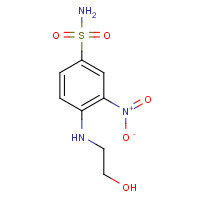 385405-78-7 4-(2-hydroxyethylamino)-3-nitrobenzenesulfonamide chemical structure