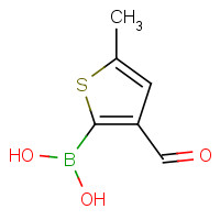 36155-76-7 (3-formyl-5-methylthiophen-2-yl)boronic acid chemical structure
