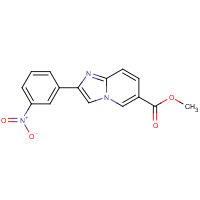 866133-67-7 methyl 2-(3-nitrophenyl)imidazo[1,2-a]pyridine-6-carboxylate chemical structure