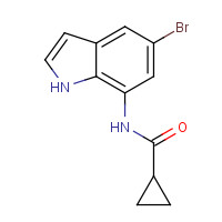 1610801-24-5 N-(5-bromo-1H-indol-7-yl)cyclopropanecarboxamide chemical structure