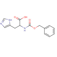 19728-57-5 3-(1H-imidazol-5-yl)-2-(phenylmethoxycarbonylamino)propanoic acid chemical structure
