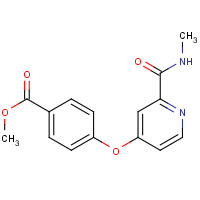 864291-34-9 methyl 4-[2-(methylcarbamoyl)pyridin-4-yl]oxybenzoate chemical structure