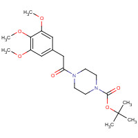 194943-67-4 tert-butyl 4-[2-(3,4,5-trimethoxyphenyl)acetyl]piperazine-1-carboxylate chemical structure