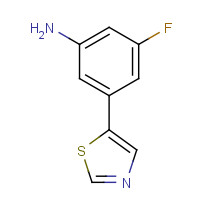 1312535-73-1 3-fluoro-5-(1,3-thiazol-5-yl)aniline chemical structure