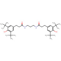 69851-61-2 3-(3,5-ditert-butyl-4-hydroxyphenyl)-N-[3-[3-(3,5-ditert-butyl-4-hydroxyphenyl)propanoylamino]propyl]propanamide chemical structure