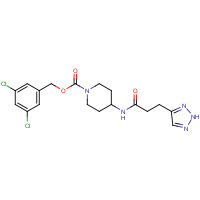 1613513-18-0 (3,5-dichlorophenyl)methyl 4-[3-(2H-triazol-4-yl)propanoylamino]piperidine-1-carboxylate chemical structure