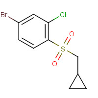 1310950-05-0 4-bromo-2-chloro-1-(cyclopropylmethylsulfonyl)benzene chemical structure