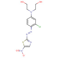 75575-40-5 2-[3-chloro-N-(2-hydroxyethyl)-4-[(5-nitro-1,3-thiazol-2-yl)diazenyl]anilino]ethanol chemical structure