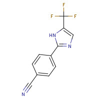 33469-11-3 4-[5-(trifluoromethyl)-1H-imidazol-2-yl]benzonitrile chemical structure