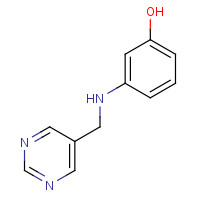 886211-44-5 3-(pyrimidin-5-ylmethylamino)phenol chemical structure
