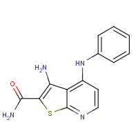 147992-83-4 3-amino-4-anilinothieno[2,3-b]pyridine-2-carboxamide chemical structure