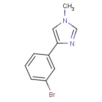 141938-38-7 4-(3-bromophenyl)-1-methylimidazole chemical structure