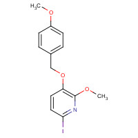 1310949-58-6 6-iodo-2-methoxy-3-[(4-methoxyphenyl)methoxy]pyridine chemical structure