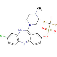 234113-94-1 [3-chloro-6-(4-methylpiperazin-1-yl)-5H-benzo[b][1,4]benzodiazepin-8-yl] trifluoromethanesulfonate chemical structure