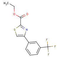 172848-59-8 ethyl 4-[3-(trifluoromethyl)phenyl]-1,3-thiazole-2-carboxylate chemical structure