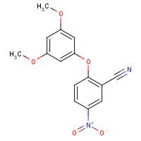 182322-42-5 2-(3,5-dimethoxyphenoxy)-5-nitrobenzonitrile chemical structure