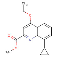 921760-52-3 methyl 8-cyclopropyl-4-ethoxyquinoline-2-carboxylate chemical structure