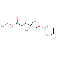 1220510-52-0 ethyl 4,4-dimethyl-5-(oxan-2-yloxy)pentanoate chemical structure