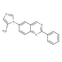 1201902-03-5 6-(5-methylimidazol-1-yl)-2-phenylquinazoline chemical structure