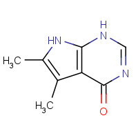 82703-35-3 5,6-dimethyl-1,7-dihydropyrrolo[2,3-d]pyrimidin-4-one chemical structure